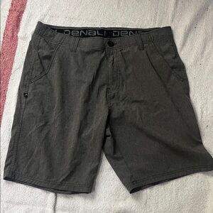 Denali Men's Gray Flat Front Shorts